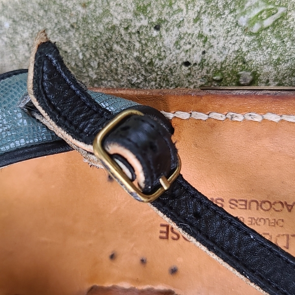 Rare Golden Goose by K. Jacques St-Tropaz T strap leather sandals. Sz 40… - Picture 13 of 16